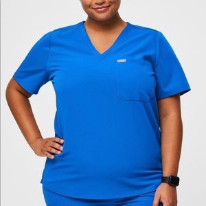 Royal Blue Catarina One Pocket Scrub Top Royal Blue